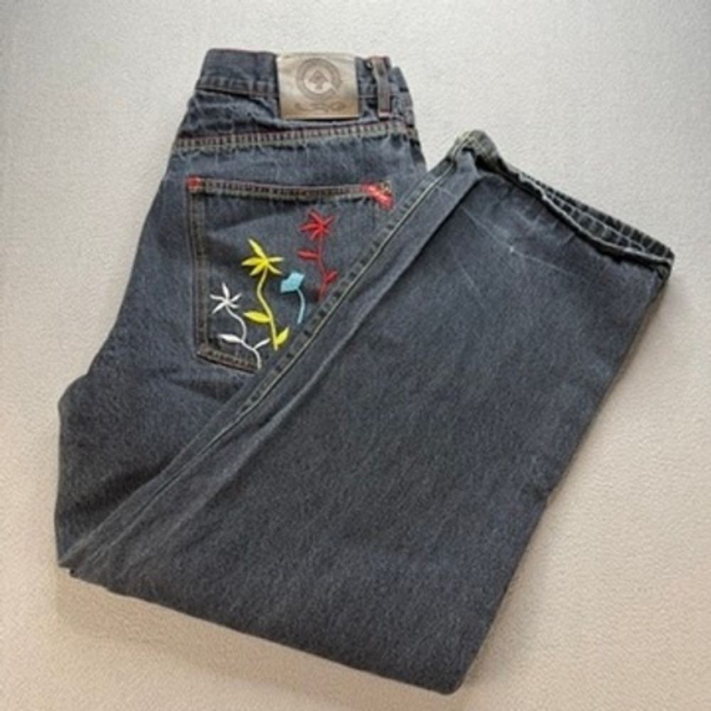 Vintage LRG Jeans Grass Roots Relaxed Fit Size 36 (FIT 34x28) Gray Hip Hop Baggy